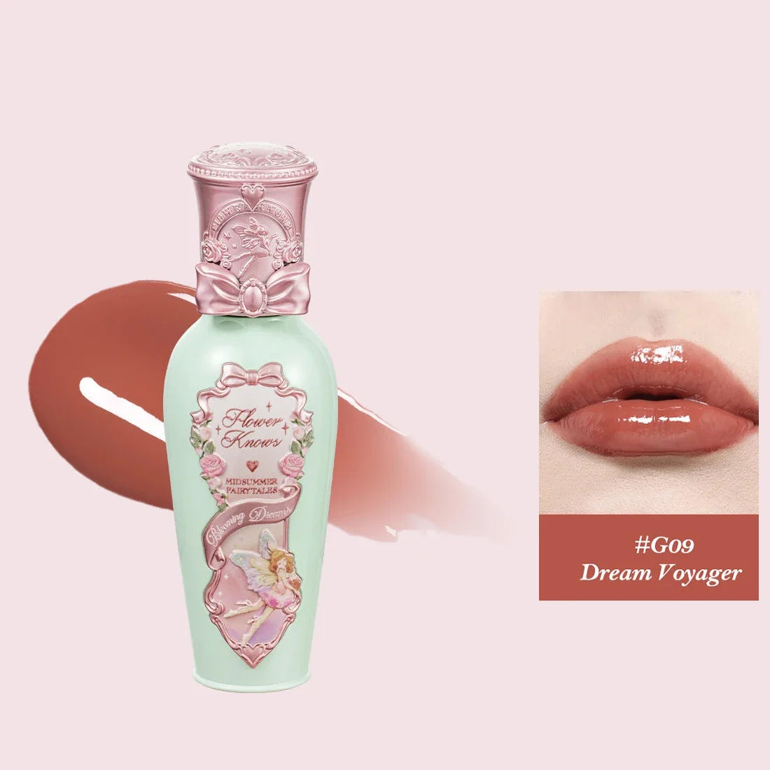 Flower Knows Full Collection Lip Gloss Tinted Lip Oil Vegan Hydrating Lip Makeup for Women Girls Non Sticky Moisturizing Shine