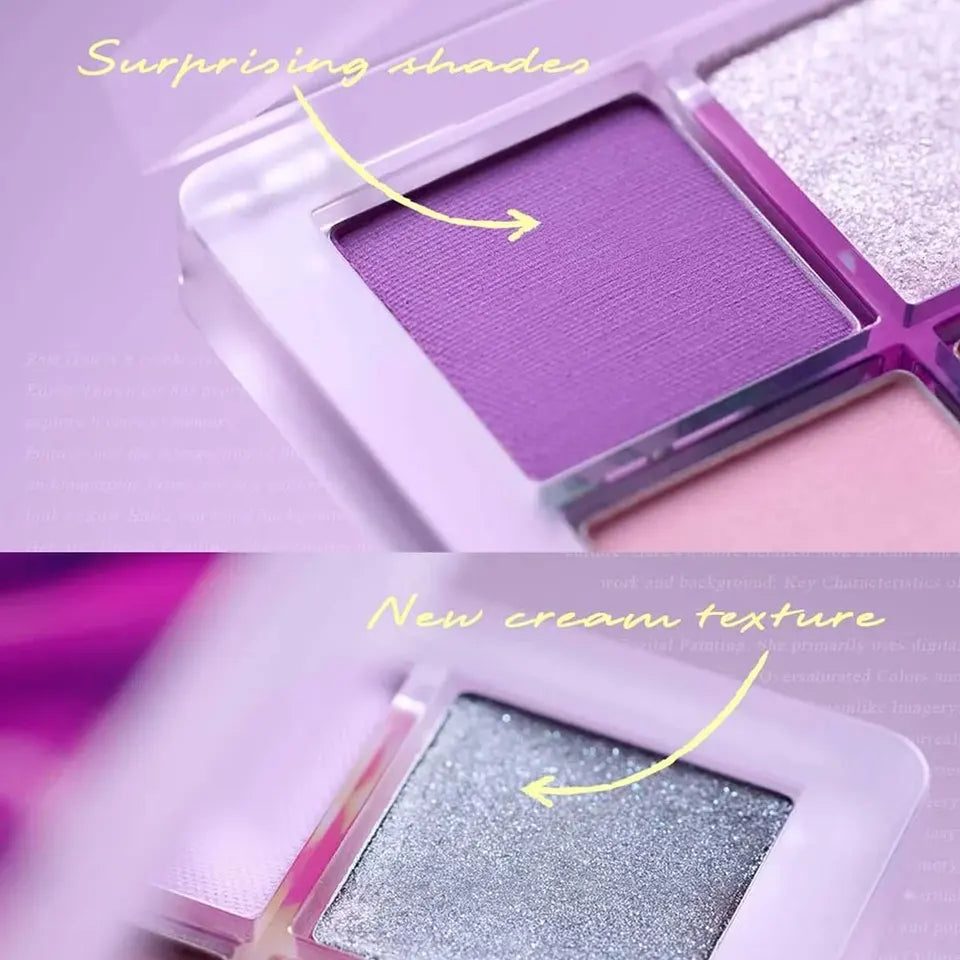 3CE Eye Color Plt-Lavender M.SCARF,High Pigment,Long-Lasting,Trendy&Multi-Use,Versatile,Luxurious,Korean Cosmetic,Korean Makeup