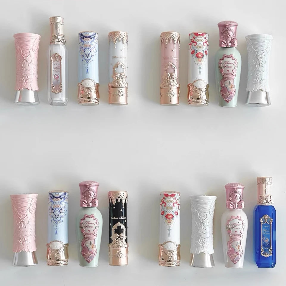 Flower Knows Full Collection Lip Gloss Tinted Lip Oil Vegan Hydrating Lip Makeup for Women Girls Non Sticky Moisturizing Shine
