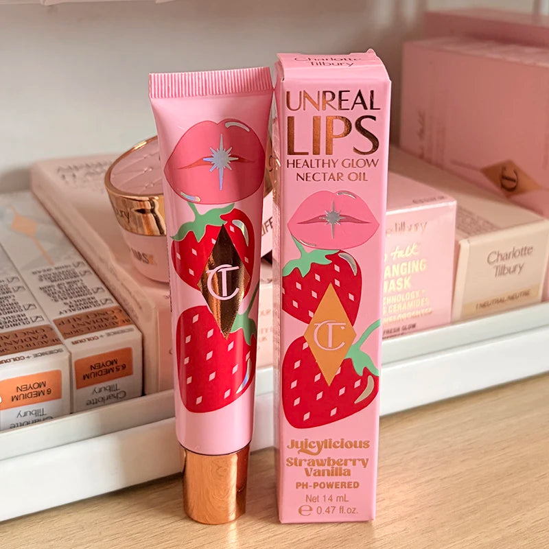 Charlotte Tilbury Makeup Lipstick Walk of No Shame Graceful Pink Pillow Talk Moisturizing Plumping Lip Gloss Strawberry Vanilla