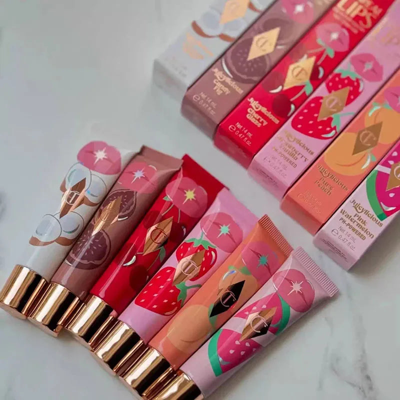 Charlotte Tilbury Makeup Lipstick Walk of No Shame Graceful Pink Pillow Talk Moisturizing Plumping Lip Gloss Strawberry Vanilla