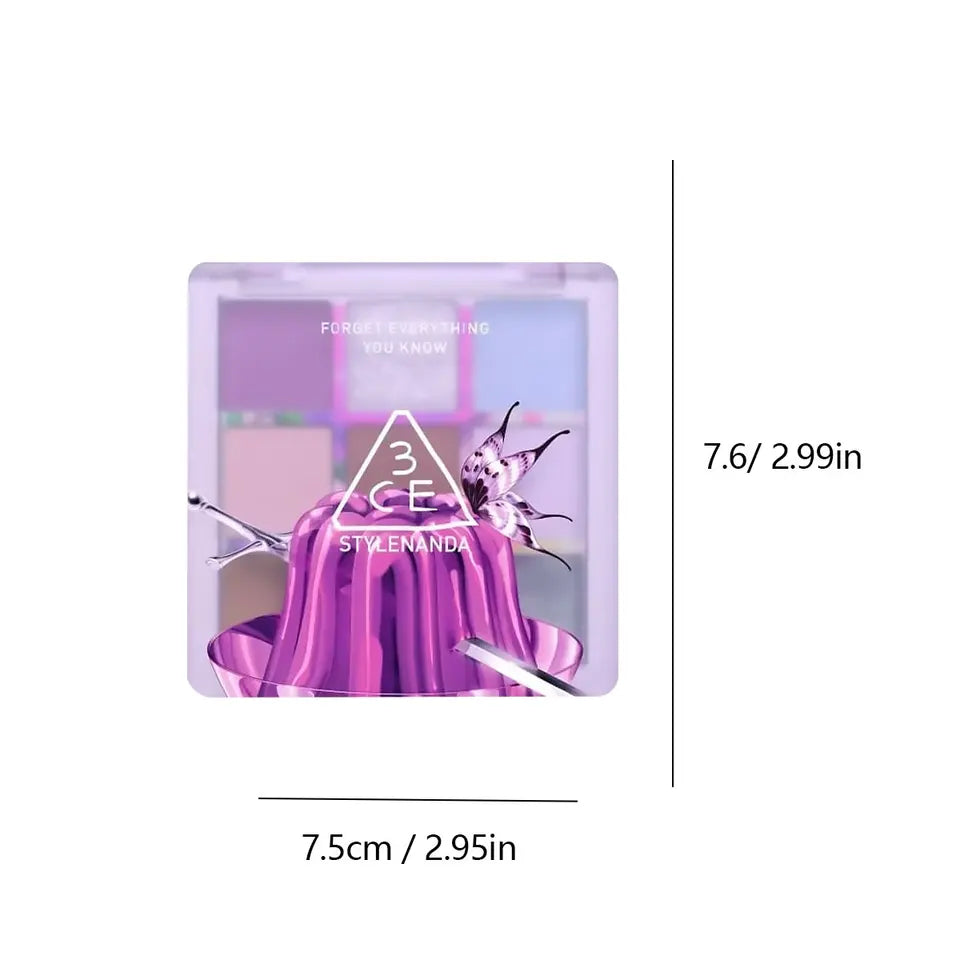 3CE Eye Color Plt-Lavender M.SCARF,High Pigment,Long-Lasting,Trendy&Multi-Use,Versatile,Luxurious,Korean Cosmetic,Korean Makeup