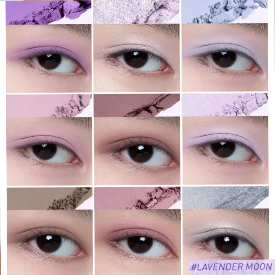 3CE Eye Color Plt-Lavender M.SCARF,High Pigment,Long-Lasting,Trendy&Multi-Use,Versatile,Luxurious,Korean Cosmetic,Korean Makeup